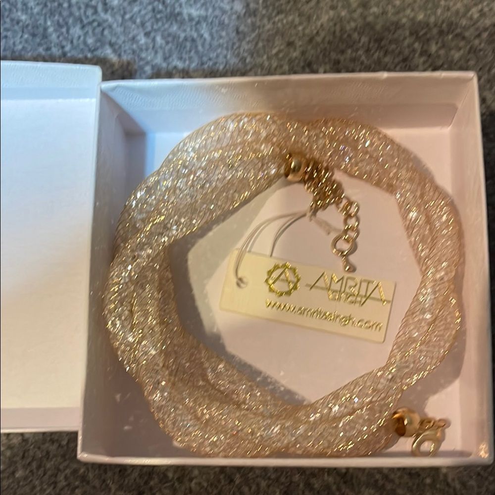 Amika Shimmering Gold Necklace 29$